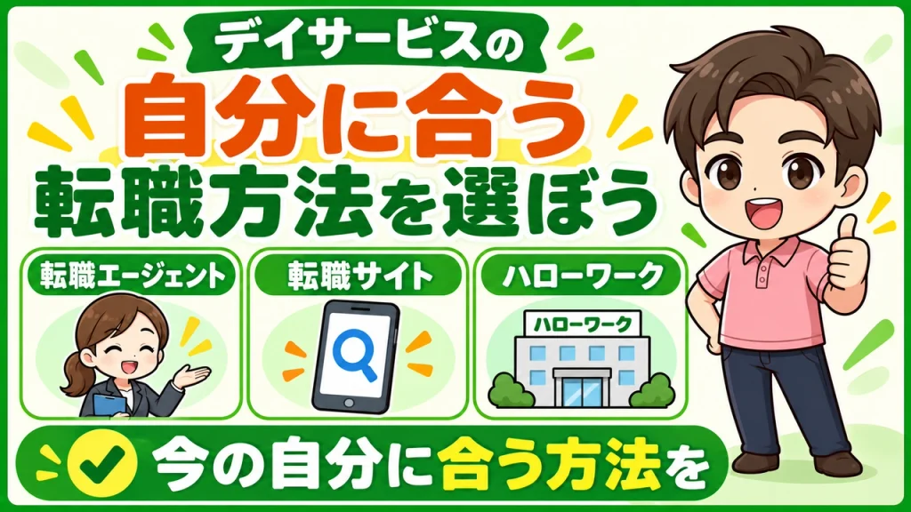 デイサービス介護職人_自分に合う転職方法を選ぼう