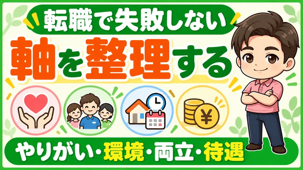 デイサービス介護職人_転職の軸を整理する