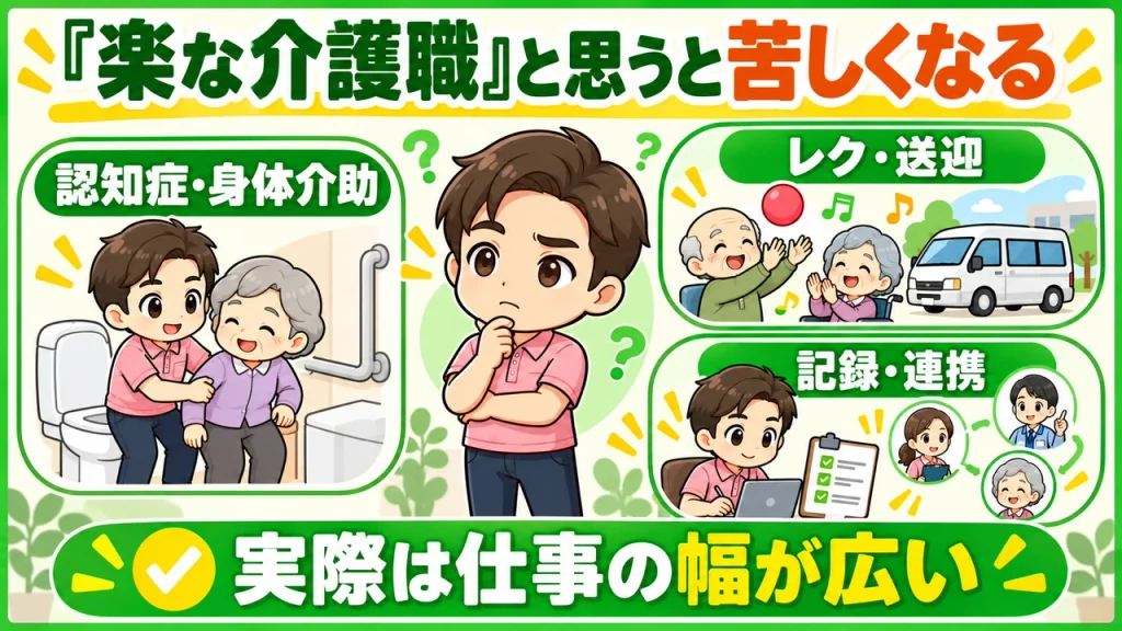 デイサービス介護職人_楽と思うと苦しくなる