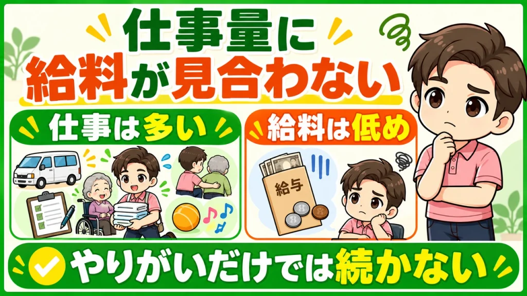 デイサービス介護職人_給料が安い