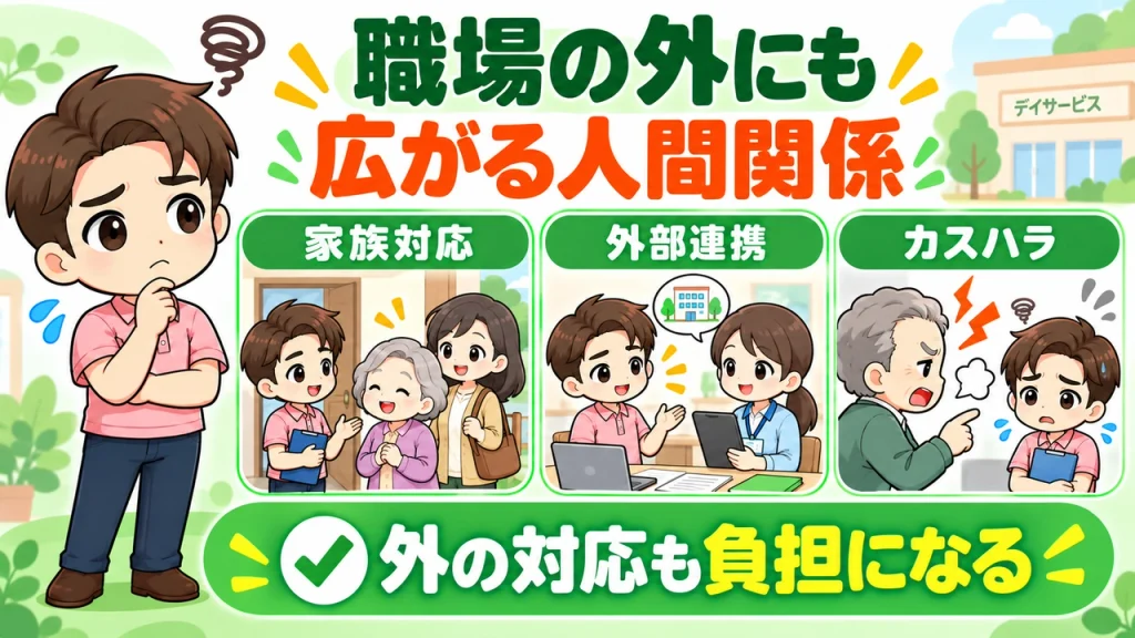 デイサービス介護職人_事業所外の人間関係