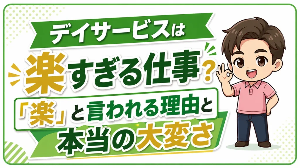 デイサービス介護職人楽すぎる？