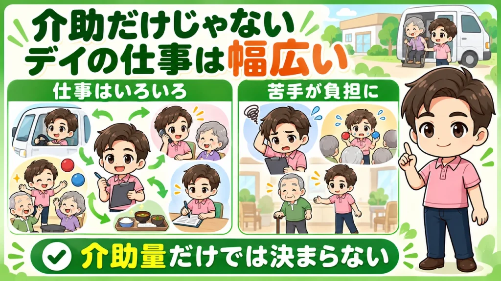 デイサービス介護職人_デイの仕事は幅広い