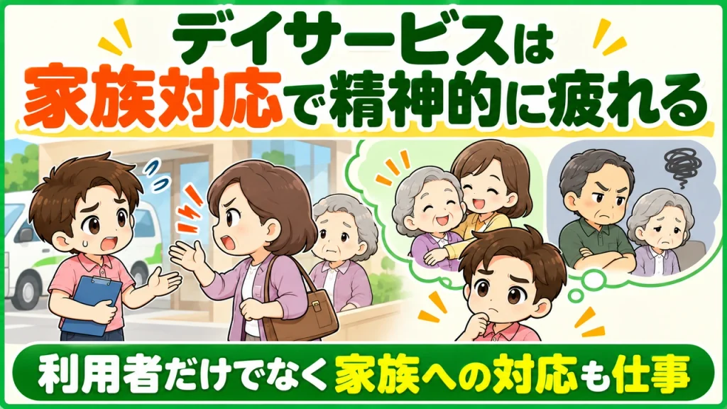 デイサービス介護職人_家族対応が疲れる