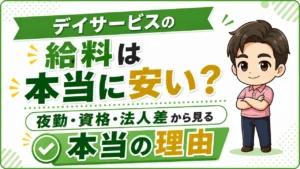 デイサービス介護職人給料安い？