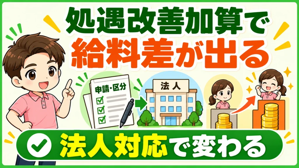デイサービス介護職人_処遇改善加算で給与UP