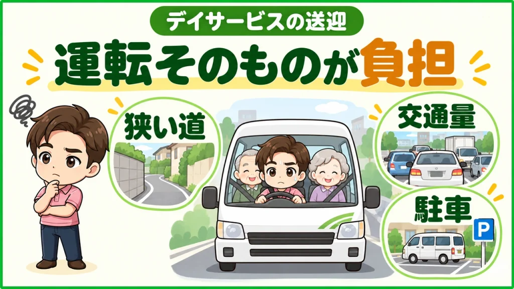 デイサービス介護職人_運転そのものが不安