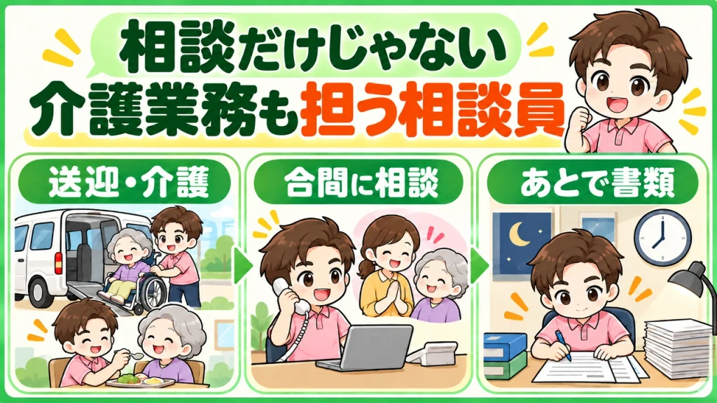デイサービス介護職人_生活相談員は介護業務と兼務