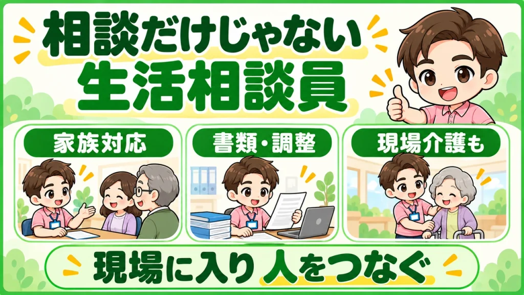 デイサービス介護職人_生活相談員の仕事は相談だけじゃない