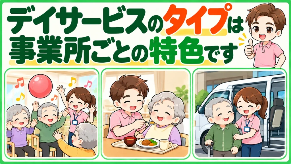 デイサービス介護職人_タイプは事業所の特色です