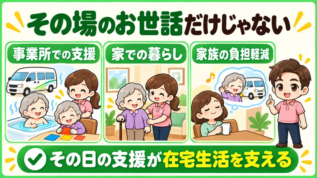デイサービス介護職人_その日の支援が生活を支える
