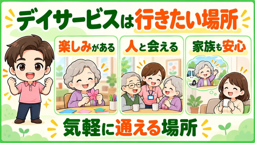 デイサービス介護職人_気軽に通える場所であってほしい