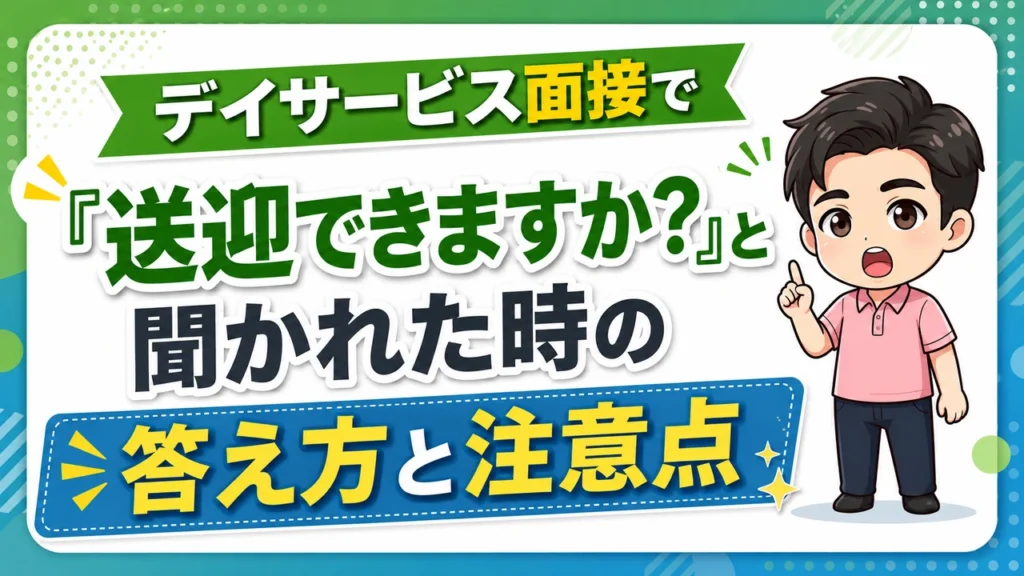 デイサービス介護職人送迎できますか