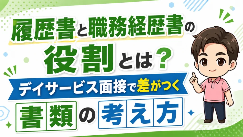 デイサービス介護職人履歴書の考え方