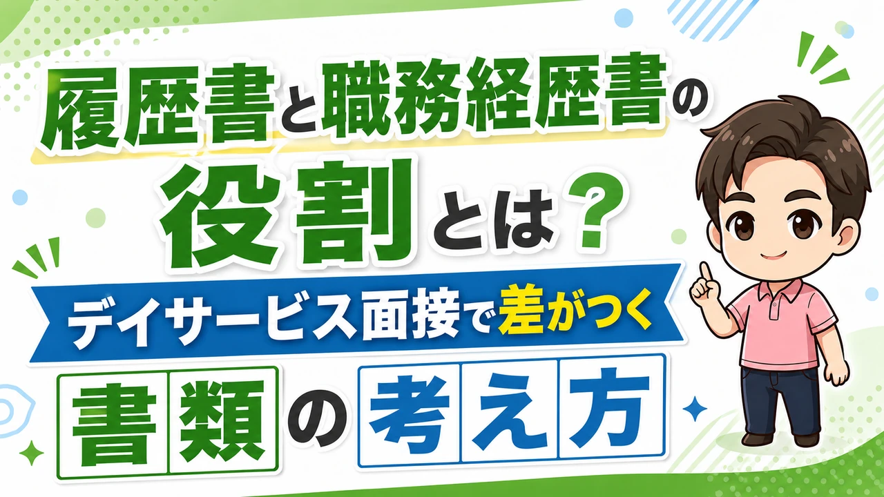 デイサービス介護職人履歴書の考え方