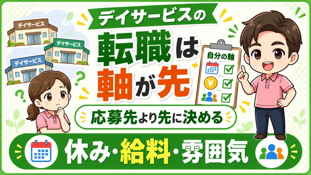 デイサービス介護職人_転職は軸が先