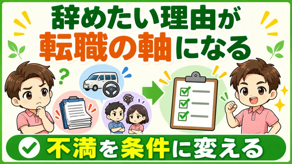 デイサービス介護職人_辞めたい理由も軸になる
