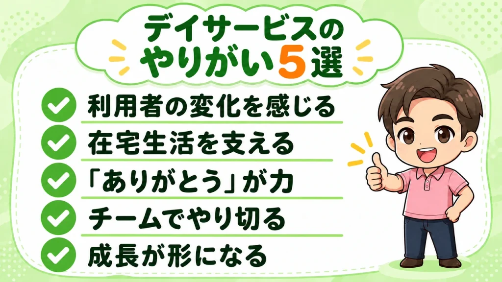 デイサービス介護職人_5つのやりがい