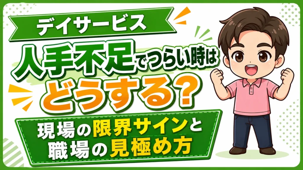 デイサービス介護職人人手不足つらい