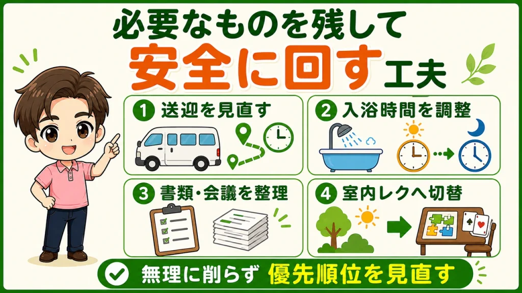 デイ介護職人_優先順位を見直す